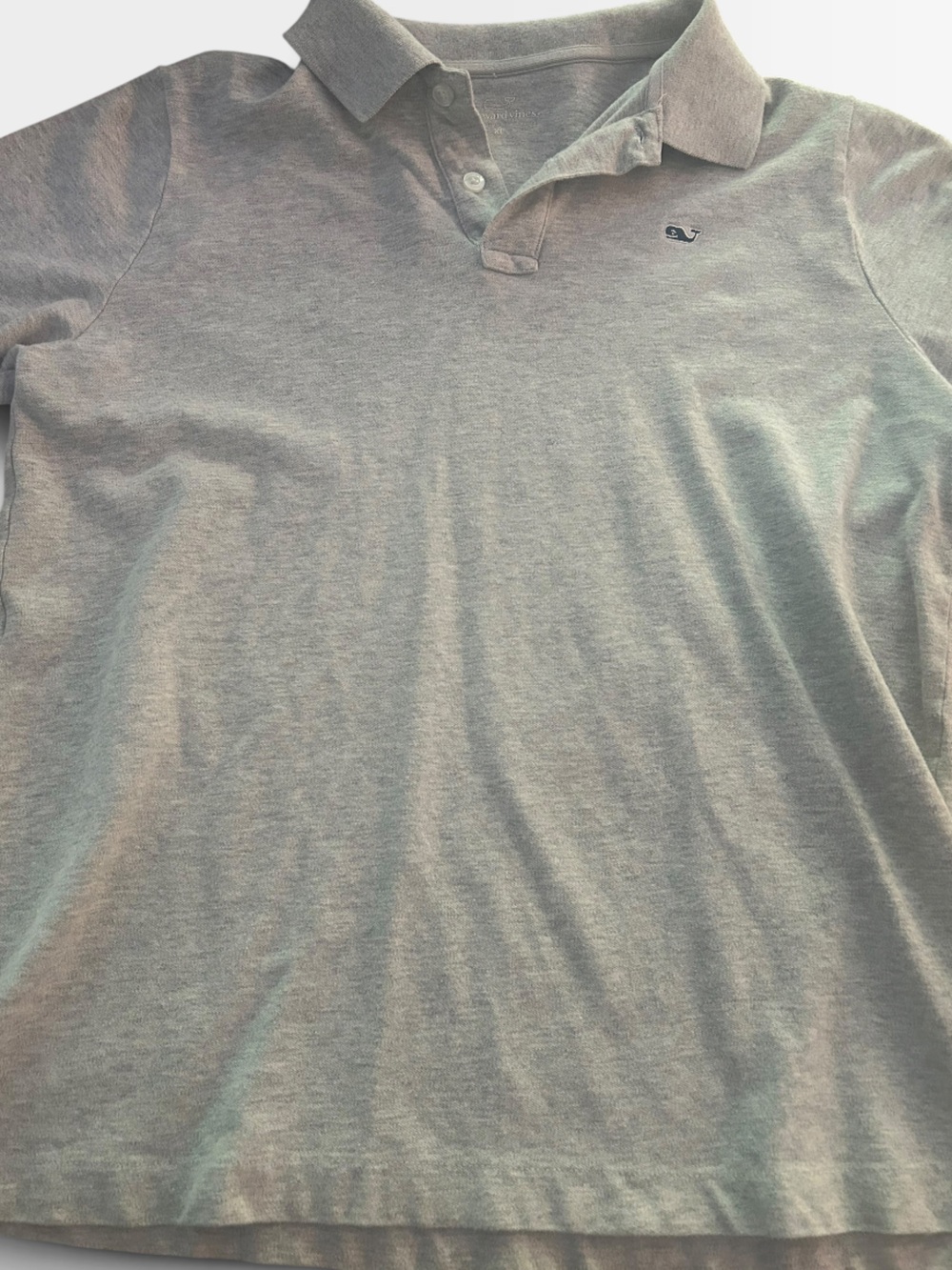 Vineyard vines boys Grey Polo Shirt size xl - Whale Logo